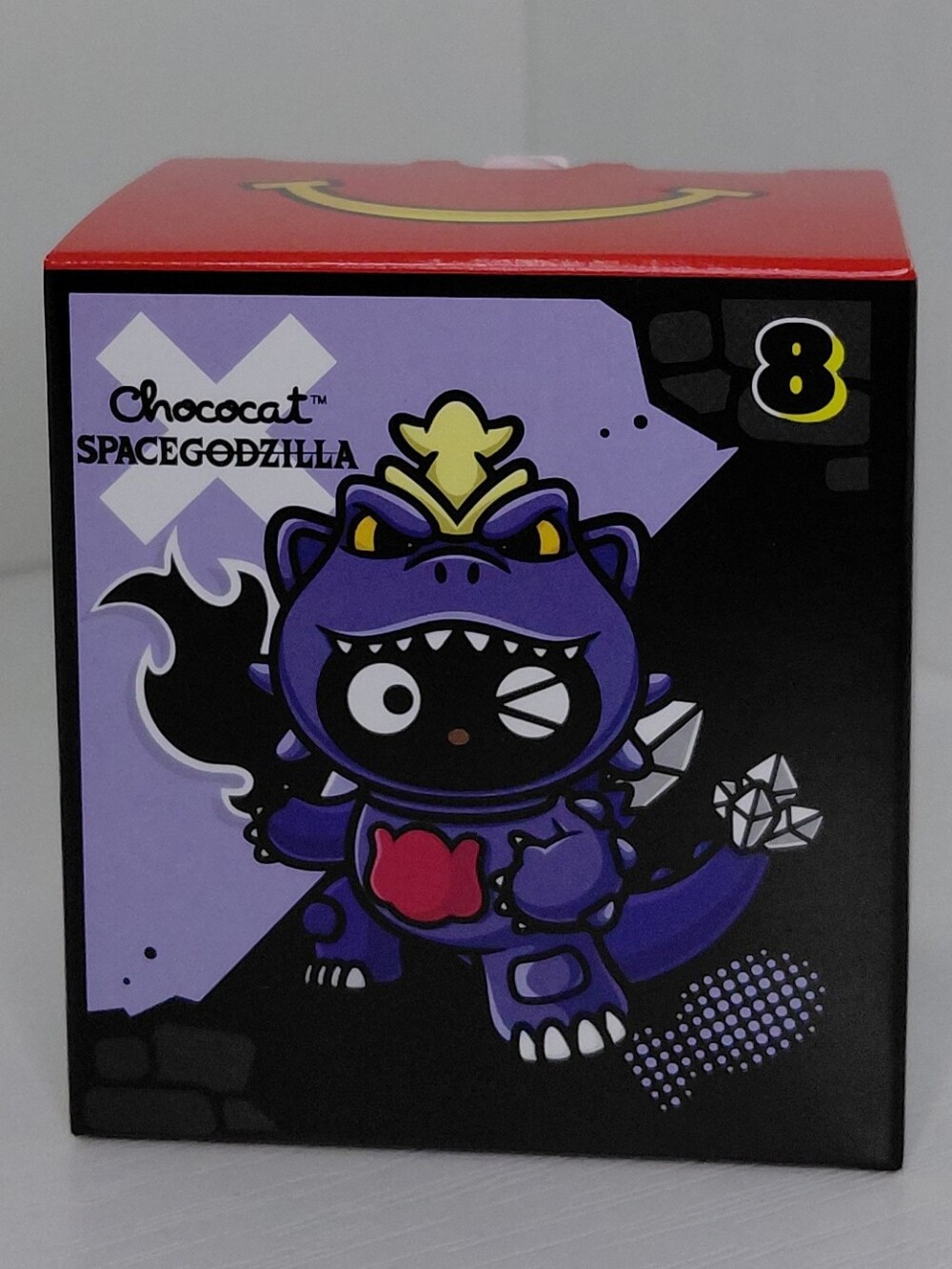 Hello Kitty Friends McDonald's Chococat Spacegodzilla Figure Purple Black Red #8